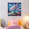 Starry Sky Scenery-11CT Stamped Cross Stitch 50*50cm/19.69*19.69in