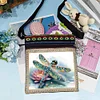 Vintage-Inspired 5D DIY Diamond Painting Waterproof Adjustable Strap Shoulder Cross Bag Kit(Dragonfly)