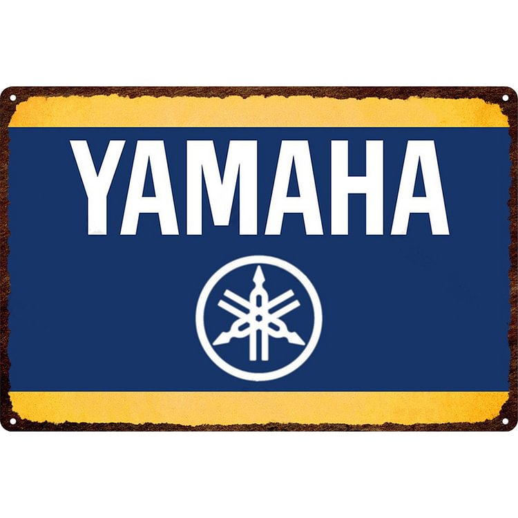 Motos Yamaha - Enseigne Vintage Métallique/Enseignes en bois - 20*30cm/30*40cm