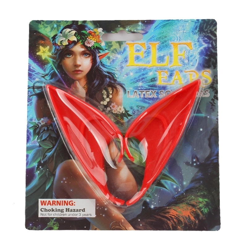 Halloween Elf Ears Party Dress Up Props Latex Elf Tip Simulation Ears Props