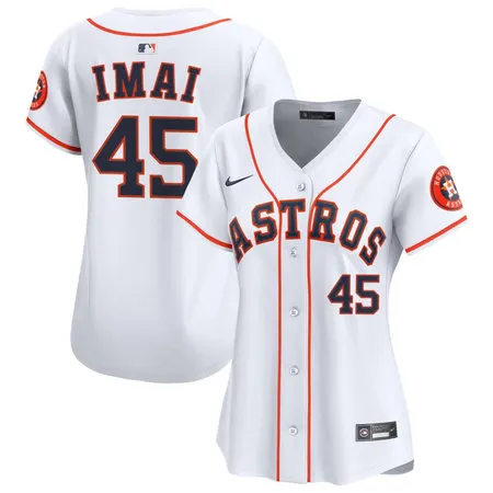 Women's Houston Astros #45 Tatsuya Imai Nike White Home Limited Jersey