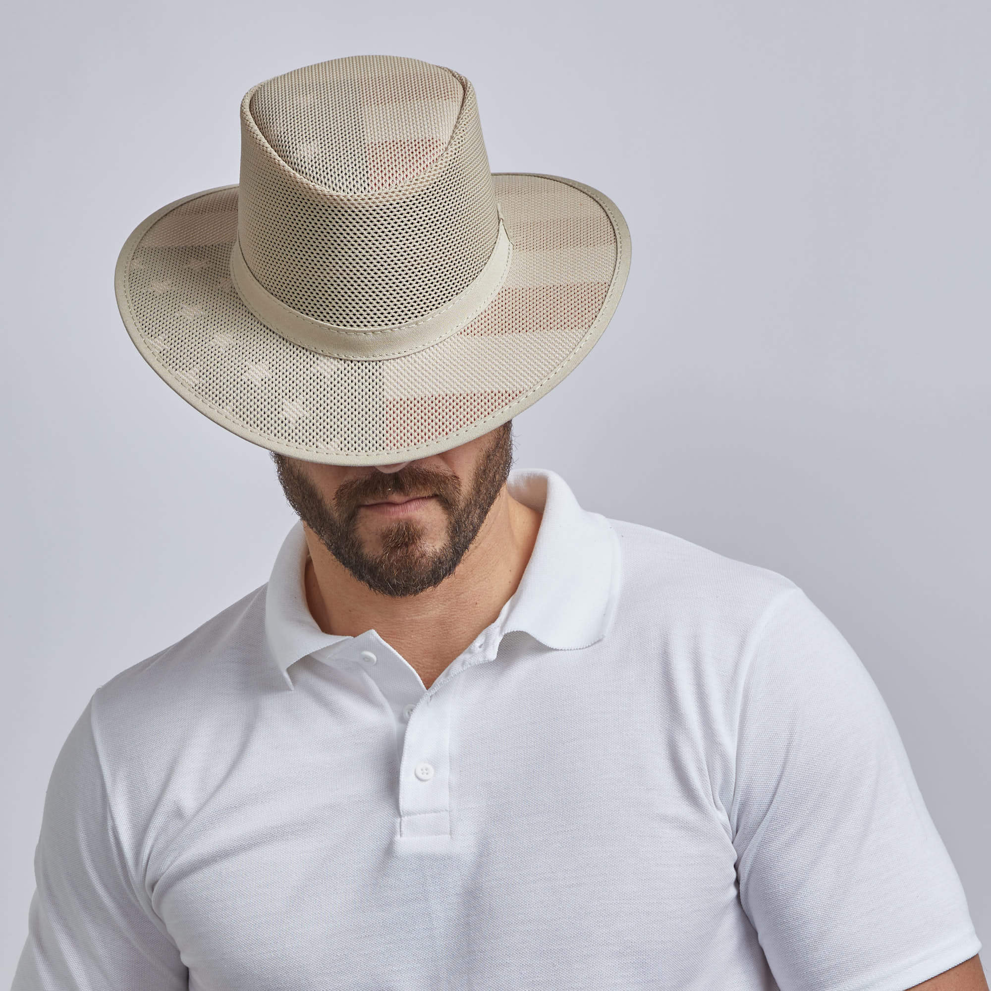 Patriotic Cooler - Mens Wide Brim USA Sun Hat