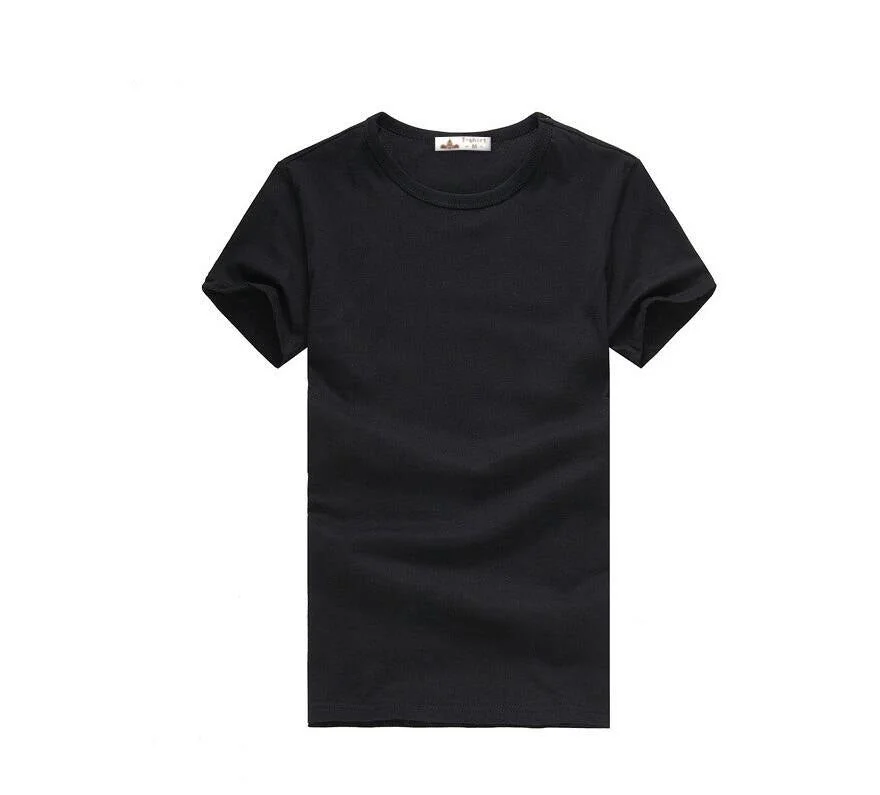 2021 Free Shipping new  Slim dark green blue gray black  white T shirts Slim Fit Short Sleeve men T-shirt  6 size S-XXXL
