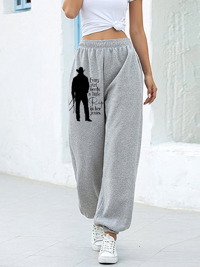 Women's Every Girl Needs a Little Rip Beth Dutton Printed Casual Pants