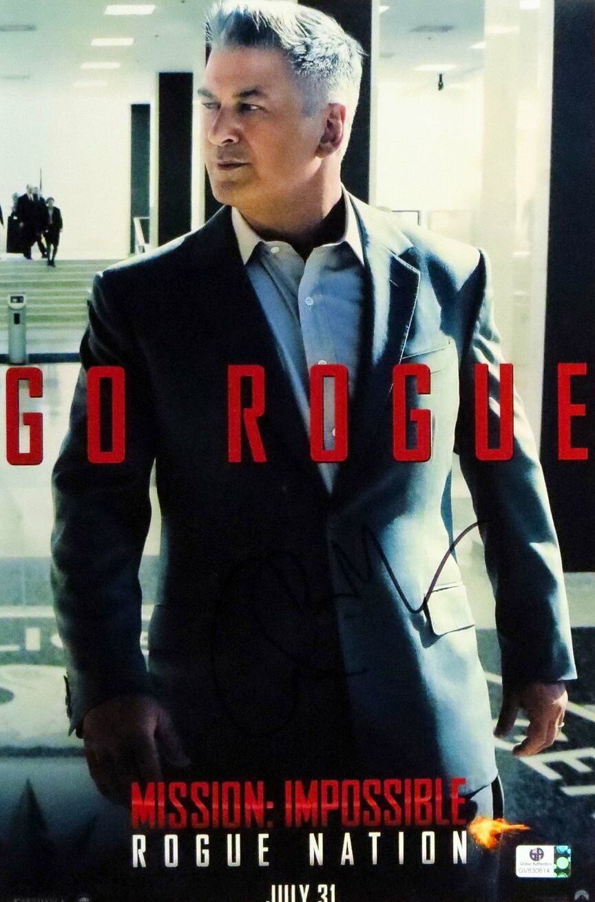 Alec Baldwin Autographed 10X15 Photo Poster painting Mission Impossible: Rogue Nation GV830614