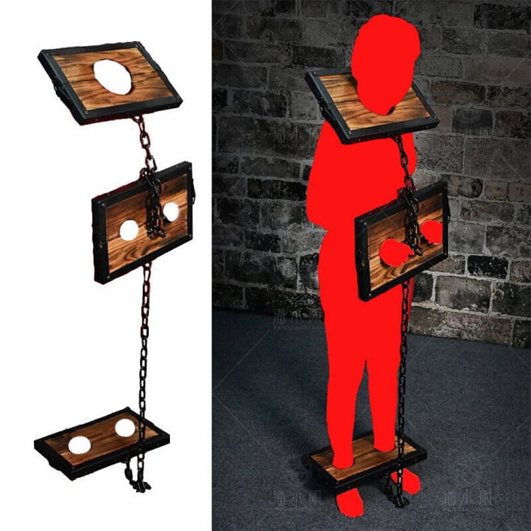 pornhint Pornhint BDSM Bondage Kit Handcuffs Footcuffs Neckcuffs Torture Device Sex Toy for Women Toy