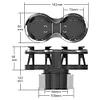 Two-Hole Tea Cup Stand Bracket Double Hole Water Bottle Support Auto Accessories