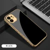 2023 Luxury Baroque Carving Edge Plating Anti-knock Protection Tempered Glass Case For iPhone
