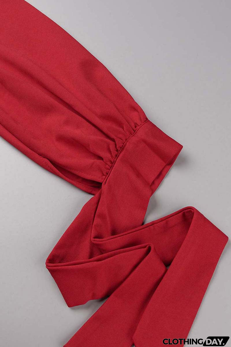 Fashion Casual Solid Bandage Oblique Collar Regular Jumpsuits(3 Colors)