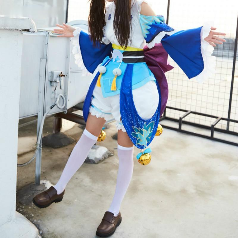 Onmyoji Yukionna Red Maple Fall Firefly Cosplay Costumes