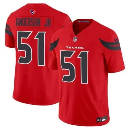 Men's  Will Anderson Jr. Red Houston Texans #51 2nd Alternate Vapor F.U.S.E. Limited Jersey