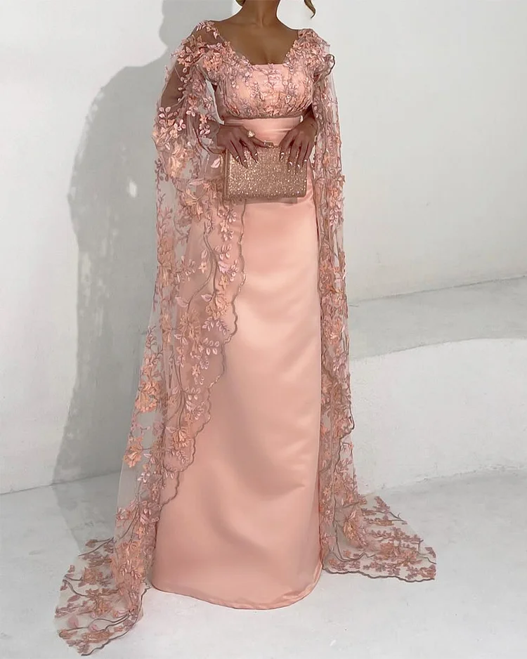 Women's Mesh Embroidery Dress