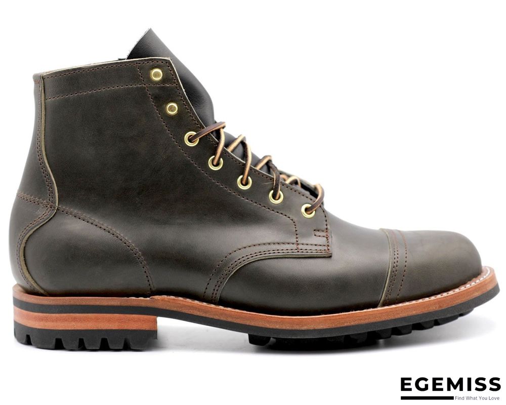 Cow Split Leather Men Boots Comfortable Boots Men Footwear Rubber Ankle Boots Men's Shoes | EGEMISS