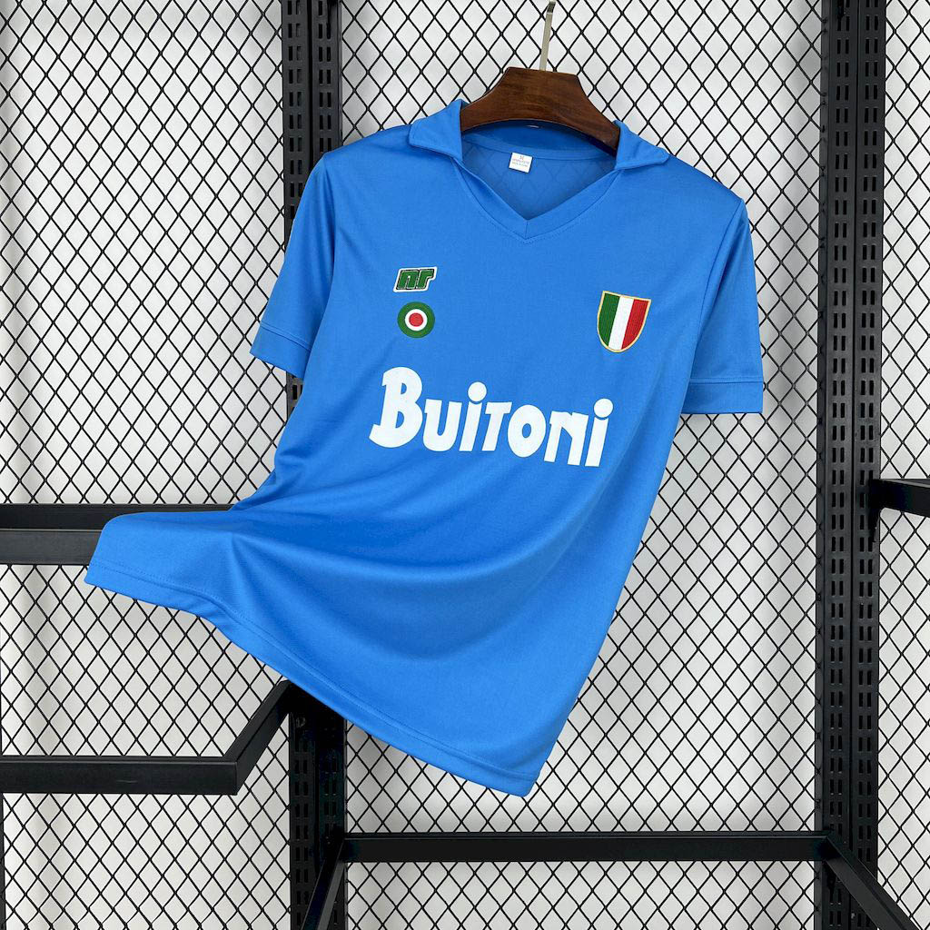 1987-1988 Retro SSC Napoli Home Football Shirt 1:1 Thai Quality- Maxi Kit