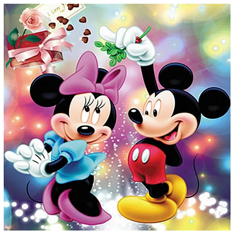 Happy Mouse - Full Round - Diamond Painting（30*30cm)