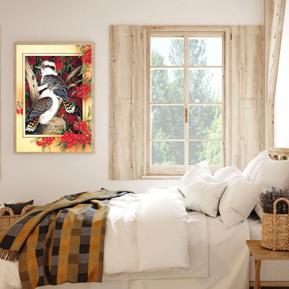 Diamond Painting - Partial Special Shaped Drill - Flower Bird(Canvas|30*40cm)