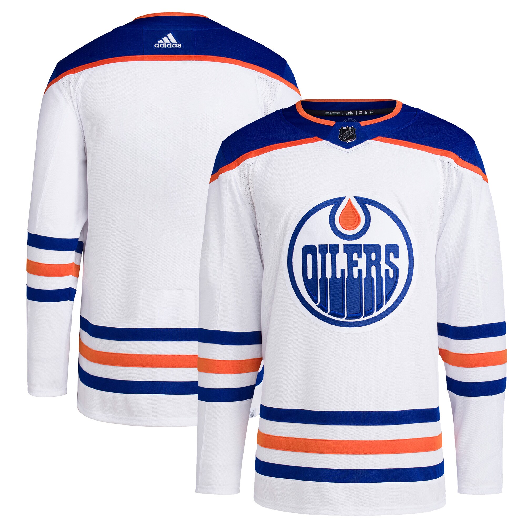 Edmonton Oilers  Men&rsquo;s Away Primegreen  Blank Jersey &ndash; White mysite