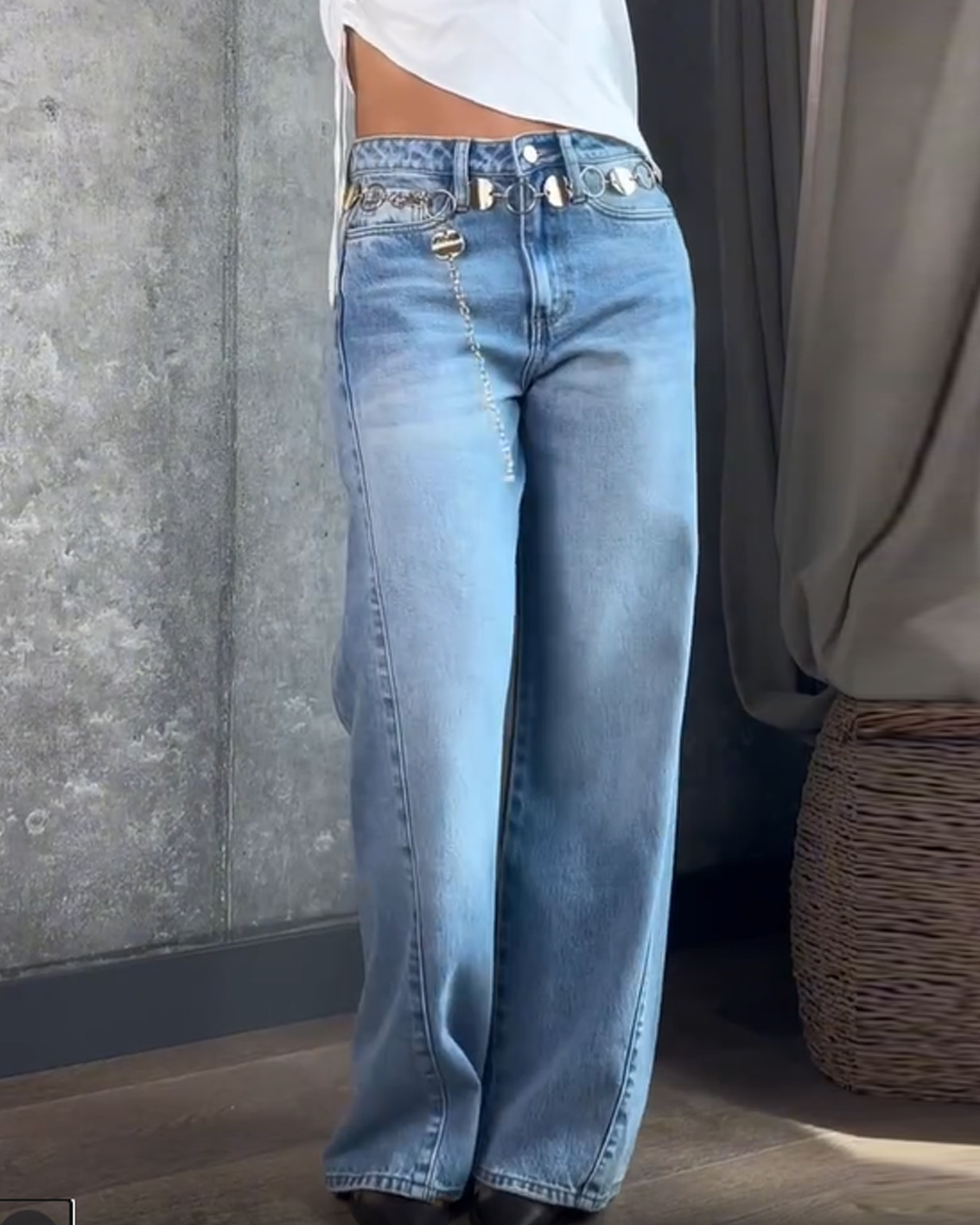 3D Tummy Control High Waisted Washed Jeans for Women - Curvy Fit