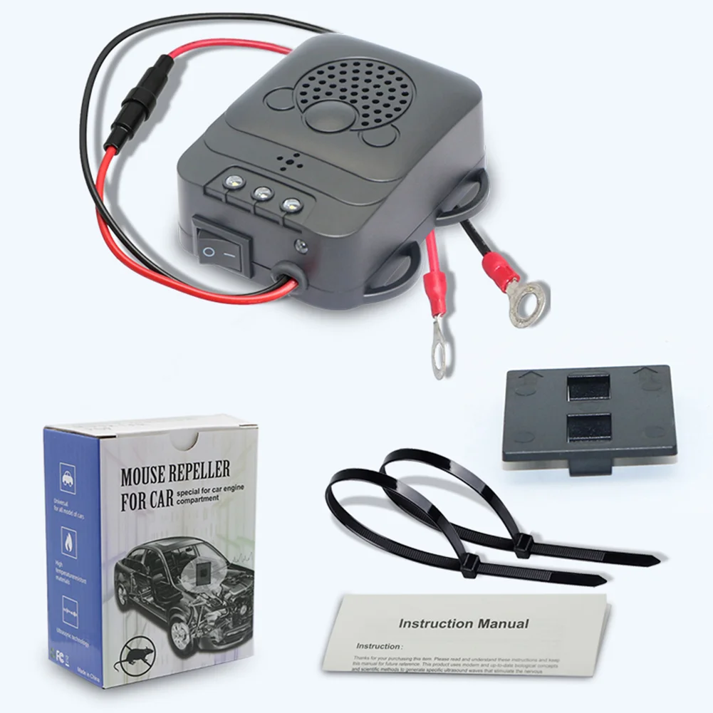 Ultrasonic Vehicle-mounted Rats Mouse Repeller Cockroach Insect Pest Reject