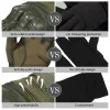 Tactical Gloves  Outdoor Survival Gloves PU Leather Army Military Combat Airsoft Sports Cycling Paintball Hunting Full Finger Glove Men