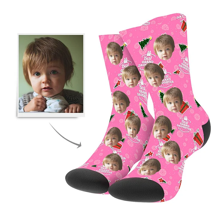 Christmas Custom Grand Daughter Socks