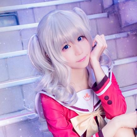 [Charlotte] Tomori Nao Gridelin Double Curled Ponytail Cosplay Wig SP164865