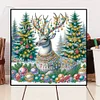 Christmas Elk - Diamond Painting - Full Round Drill (Canvas|30*30cm)