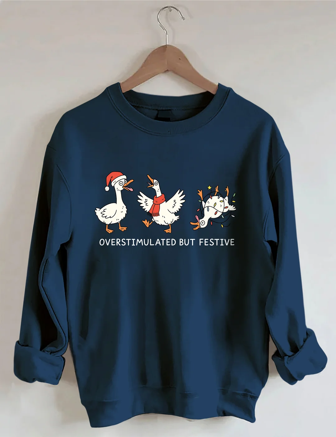 Overstimulated But Festive Sweatshirt