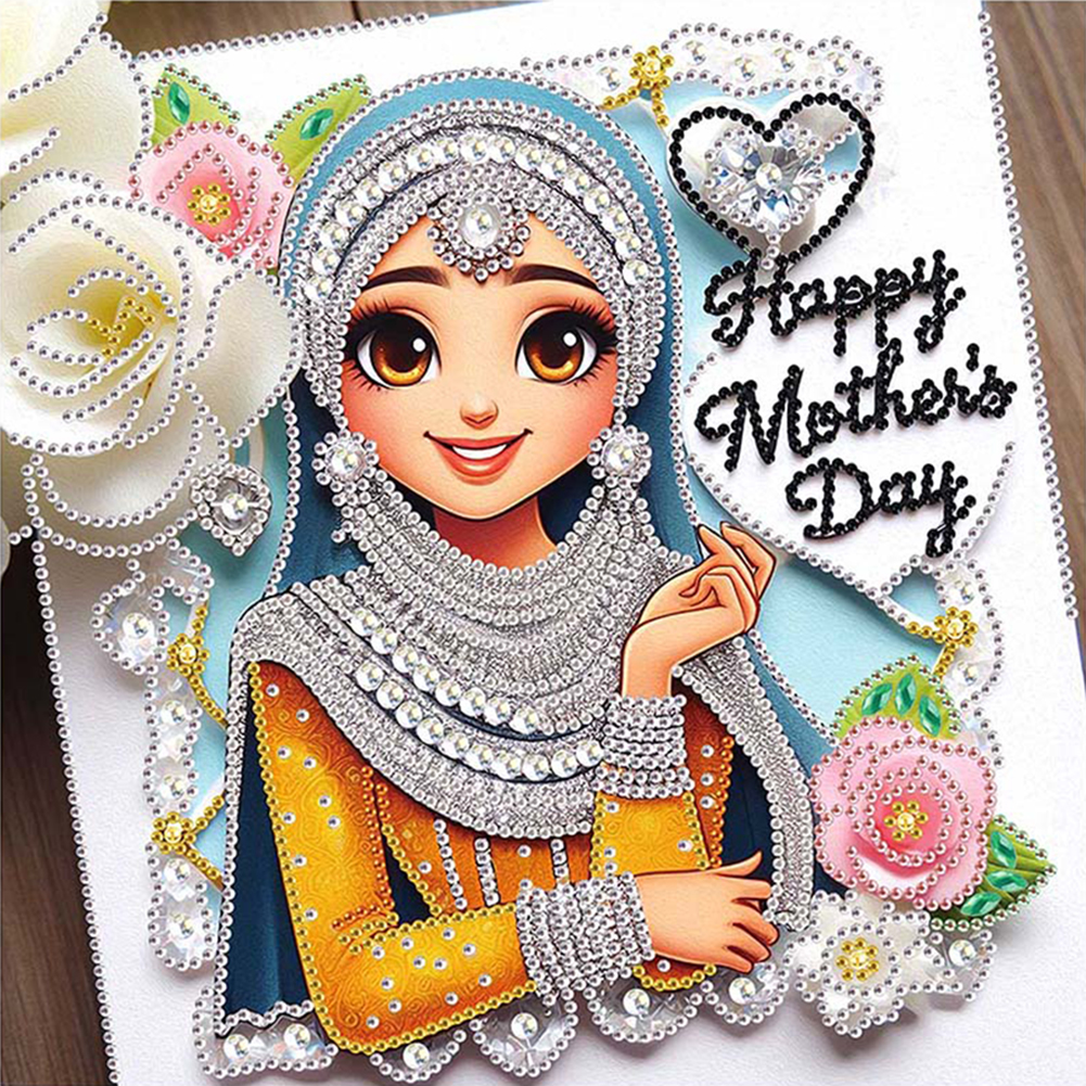 Mother'S Day 30*30cm(canvas) special shaped drill diamond painting