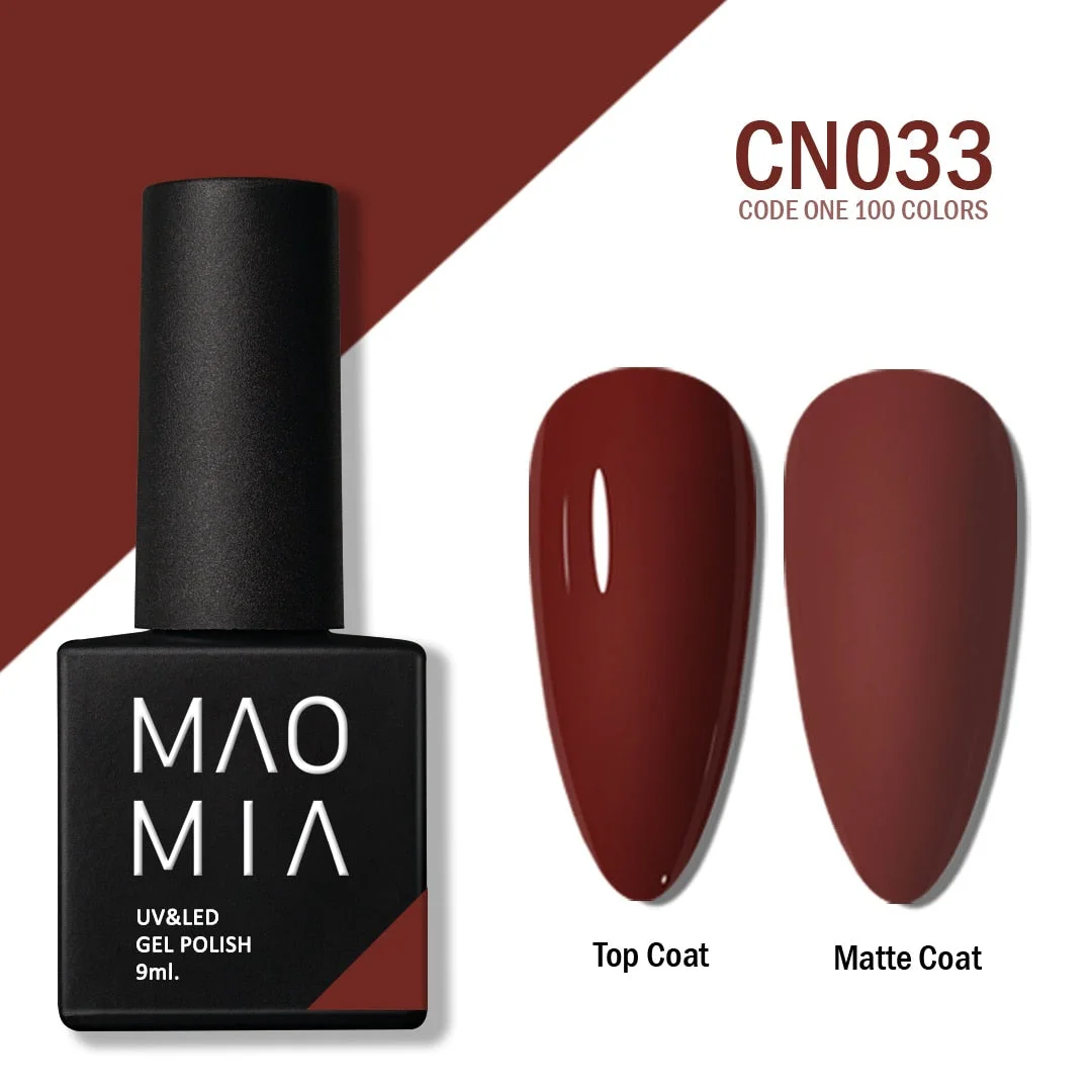 MAOMIA CODE ONE Gel Polish 100 Colors Soak Off UV/LED 9ML Professional Salon Nail Paint Semi Permanent Manicure