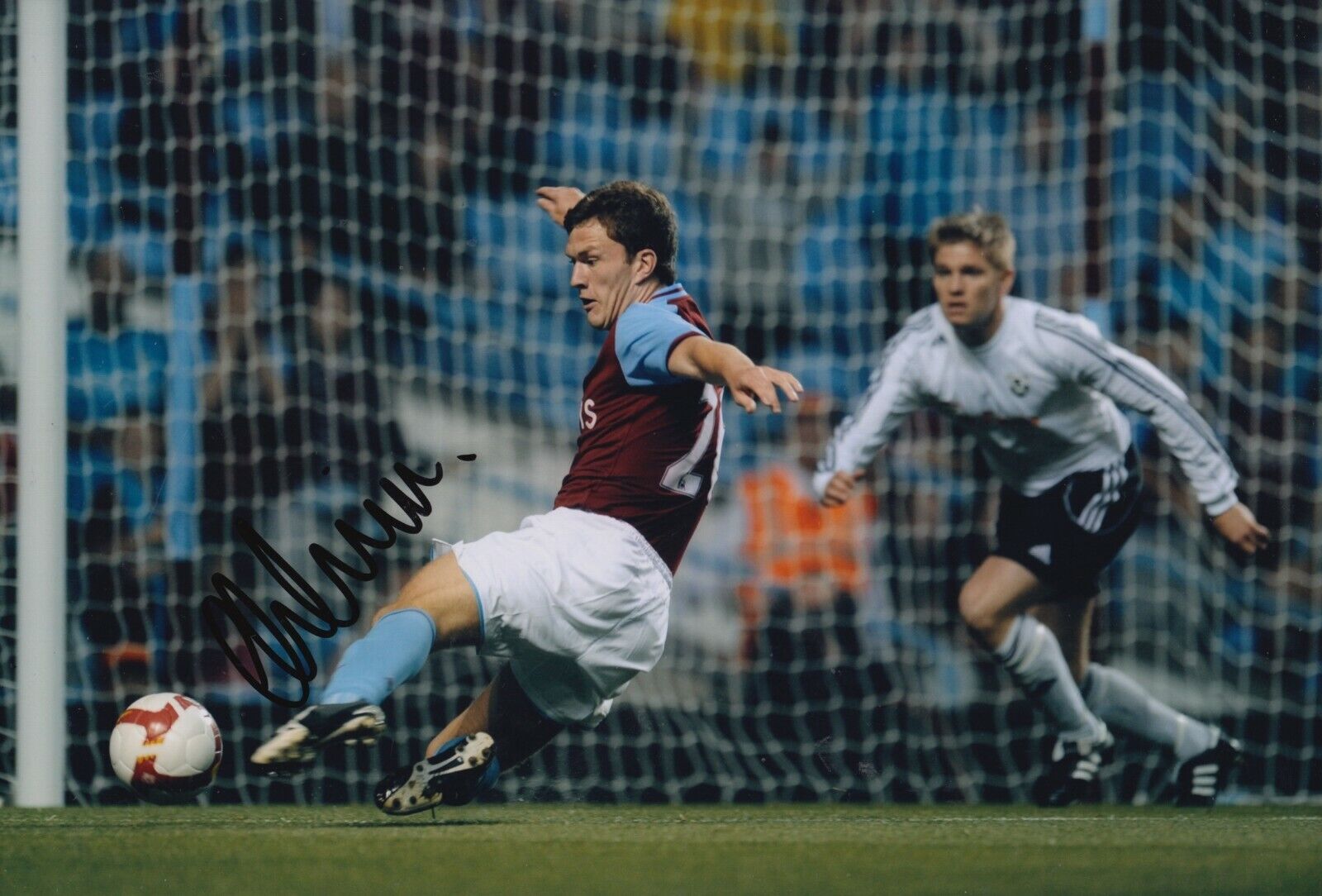 Craig Gardner Hand Signed 12x8 Photo Poster painting - Aston Villa Football Autograph 4.