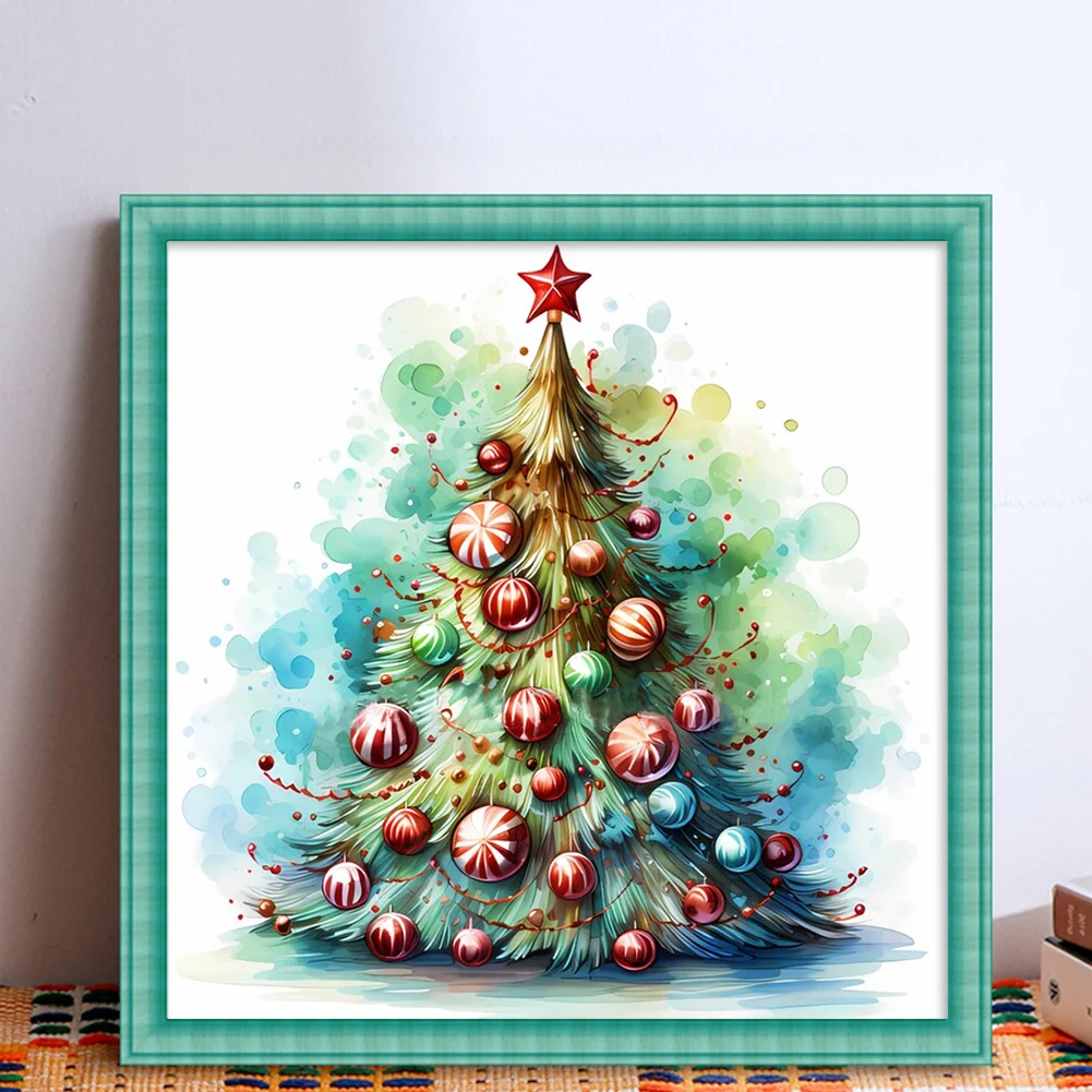 DIY Stamped Cross Stitch 11CT Full Embroidery 50*50cm - Christmas Tree
