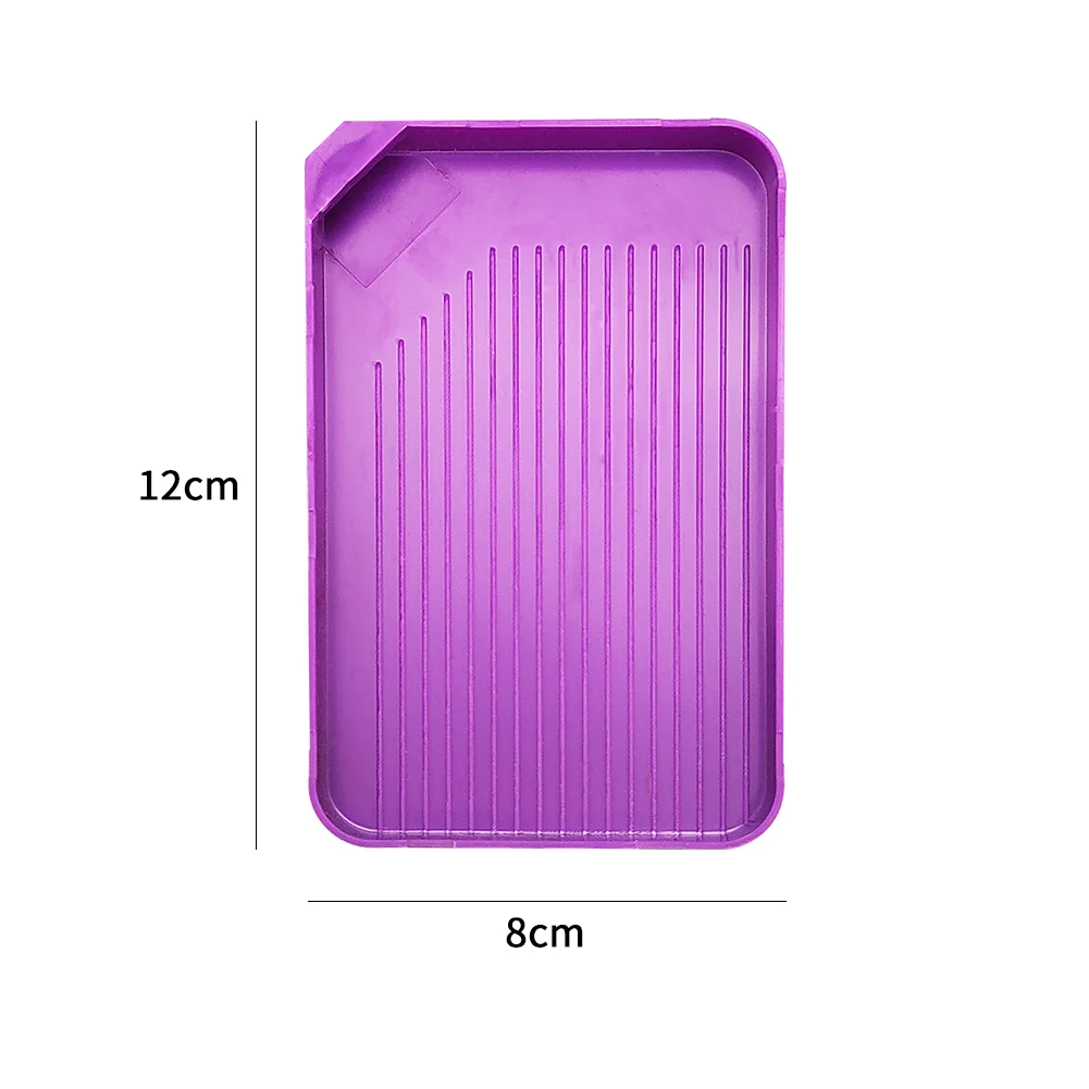 Diamonds Painting Tray Handmade Purple Funnel Plate Single Tool Accessories