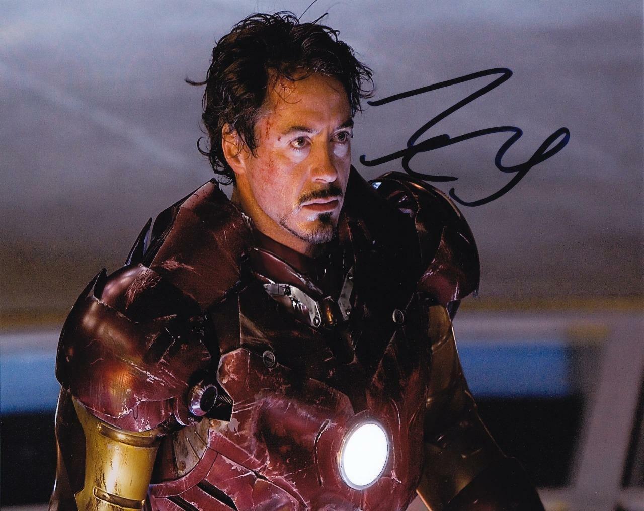 ROBERT DOWNEY JR. Iron Man SIGNED AUTOGRAPHED 10X 8