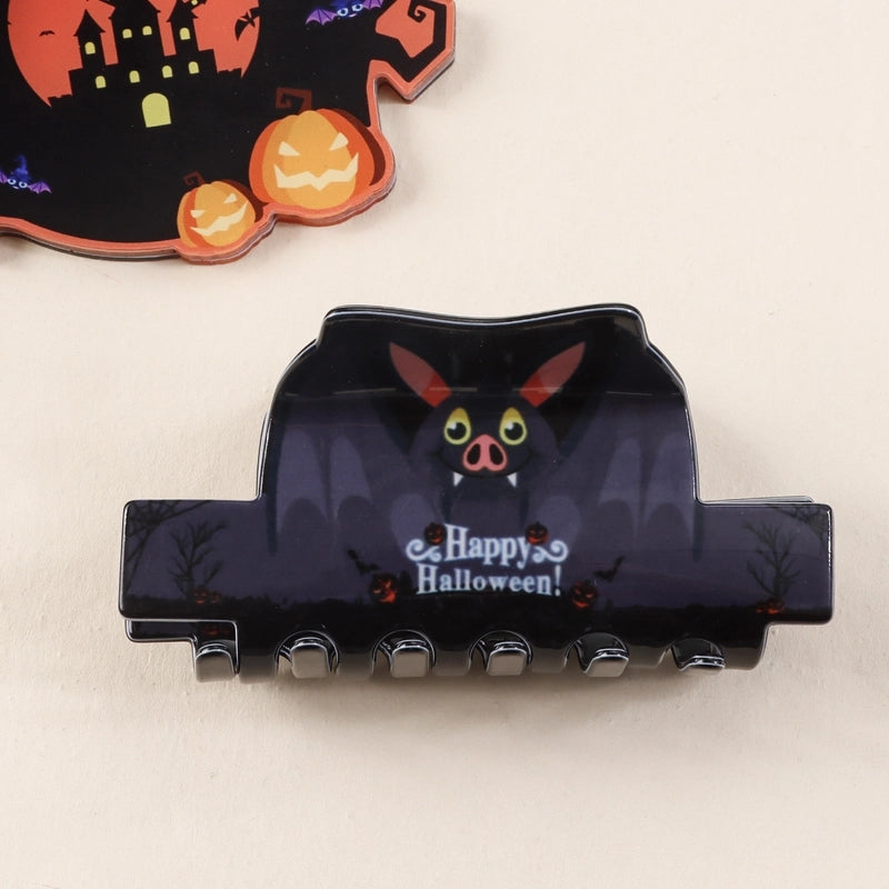 Halloween Funny Women’s Pumpkin Cat Skull PVC Hair Claws