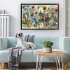 World Tour-14CT Stamped Cross Stitch Egyptian Cotton 92*65cm/36.22*25.59in(Big Size) tapestrymarket