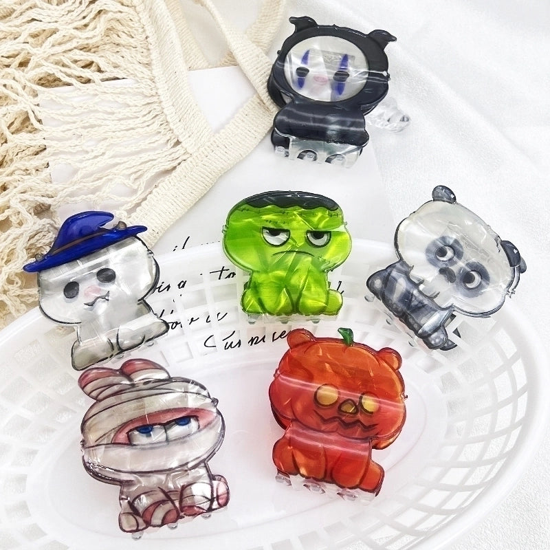 Halloween Cute Women's Cartoon Acetic Acid Sheets Hair Claws