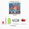 DIY Pre-Framed US Flag Button Art Canvas Kit