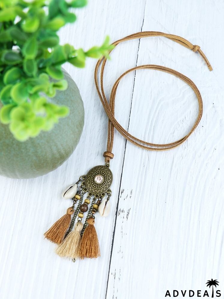 3pcs Tassel Charm Necklace