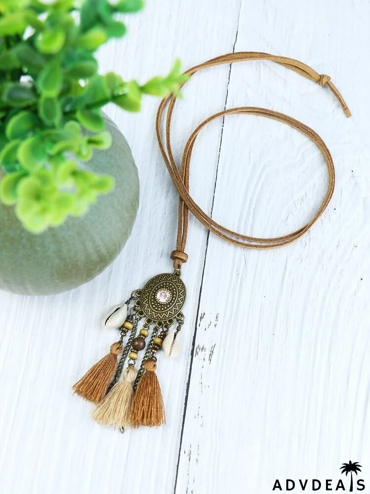 3pcs Tassel Charm Necklace