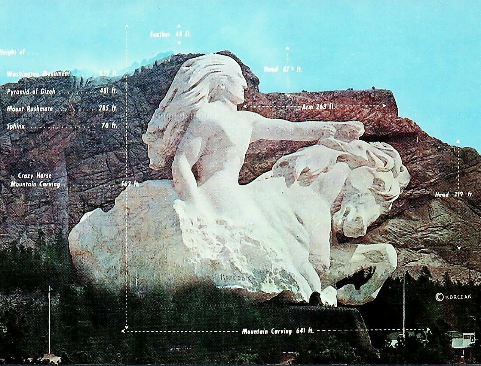 CRAZY HORSE MEMORIAL 8.5X11 Photo Poster painting PICTURE REPRINT NATIVE AMERICAN INDIAN LAKOTA