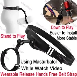 Wearable Release Hands Free Strap Men Sex Toys for Male Masturbaters Cup  Stroker
