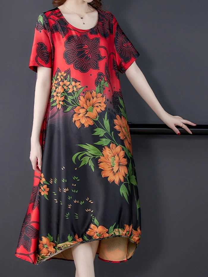 Elegant Fashion Print Dress