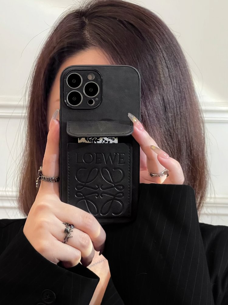 Gucci luxury iphone 14/se3/13 pro max card slot case  Chanel phone case,  Iphone leather case, Iphone case fashion