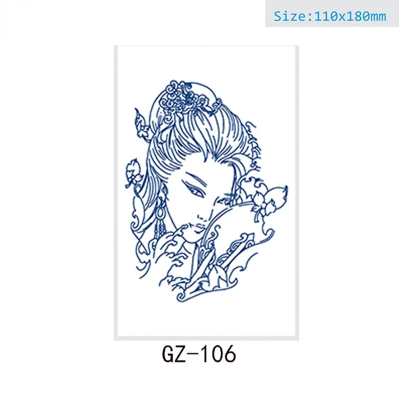 Net Red Herbal Juice Semi-permanent Waterproof Sweat-proof Tattoo Masking Scar Tattoo Sticker Herbal Juice Tattoo Sticker