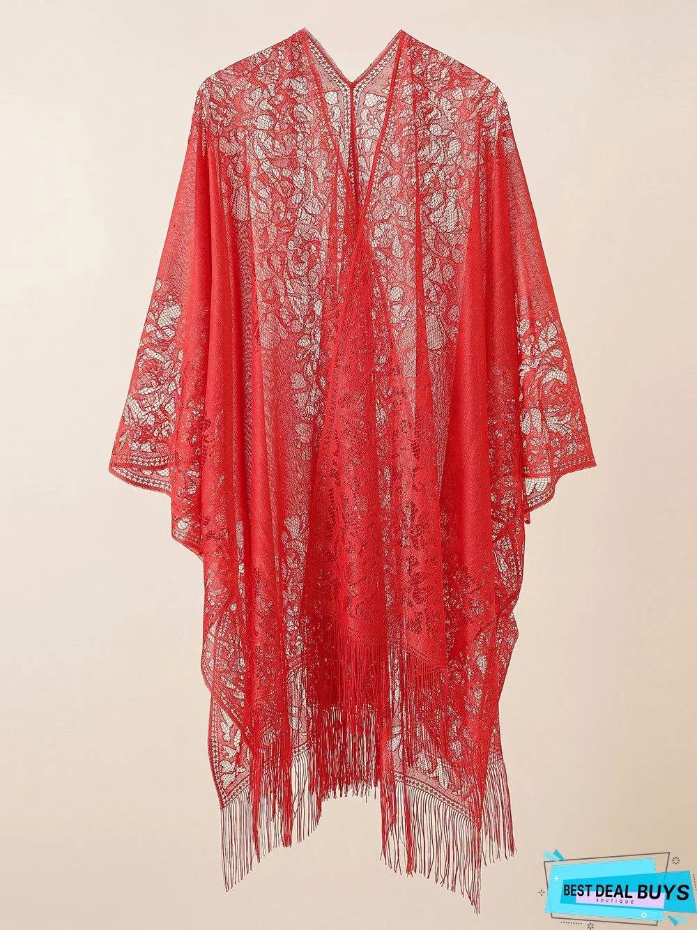 Boho Silk Cutout Floral Pattern Shawl Scarf Party Home Vacation Beach Accessories