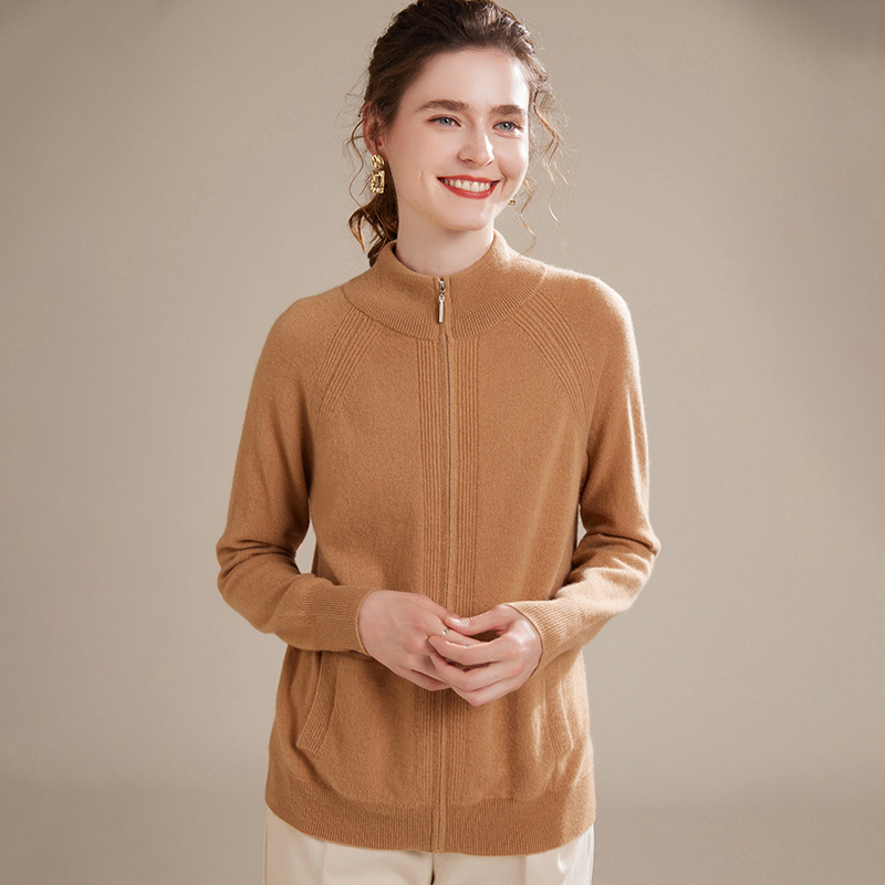 Warm 100 Cashmere Cardigan For Women REAL SILK LIFE
