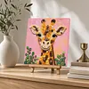 DIY Pre-Framed Giraffe Button Art Canvas Kit