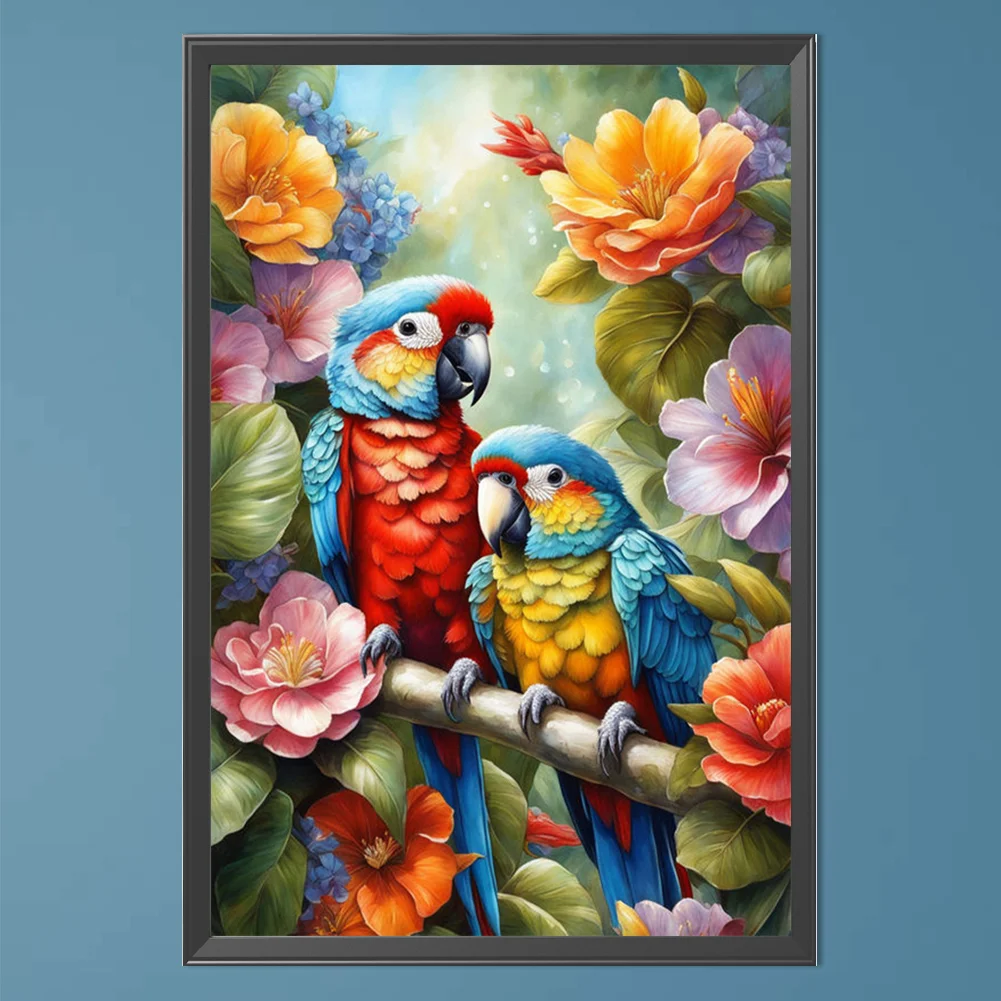Partial AB Diamond Painting - Full Round Drill - Parrot(Canvas|45*65cm)