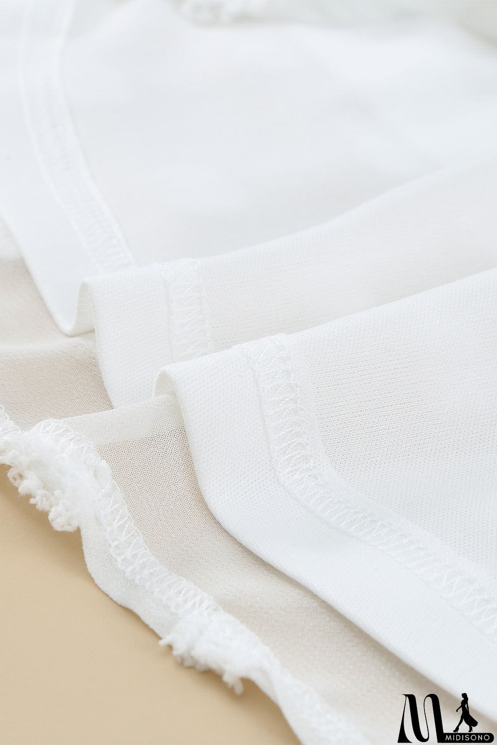 MidiSono - Swiss Dot Bubble Sleeve Blouse